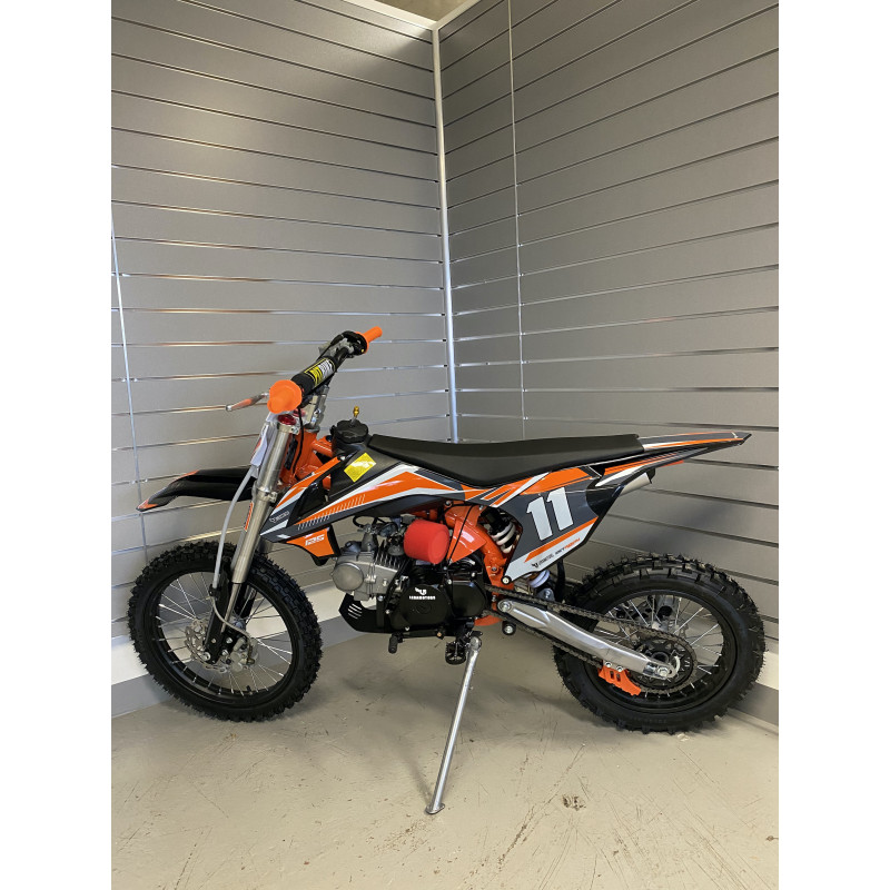 Pitbike Leramotors Shark 125ccm E Start 4T 17 14 Oranžová Leramotors